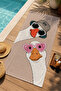 Pop Art Glasses-Wearing Goose Duo Patterned 70X150 Beach Towel - Digital Printed Fade-Resistant Bath Towel