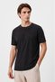 Men's Black Crew Neck Basic T-Shirt