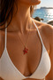 Red Lobster Steel Necklace (Gold Color) - 2