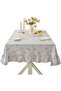 French Country Style Tablecloth - Cotton/Polyester Fabric - Not Waterproof - Slip-resistant/Durable/Dust-resistant - With Ruffles...