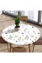 3D round elastic tablecloth, round tablecloth, elastic tablecloth, non-slip round tablecloth protector, washable, home, hotel, re... - 4