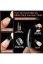 Coffin Nails Tips, 216 PCS Soft Gel Nail Tips Coffin Half Matte Full Cover False Nails Pre - 4