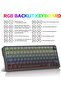لوحة مفاتيح ألعاب سلكية ROCK POW 60%، لوحة مفاتيح ألعاب صغيرة بإضاءة خلفية RGB، لوحة مفاتيح مدمجة للغاية - 4