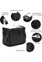 Black handlebar shoulder carrying bag. - 4