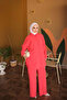 Pomegranate Flower Shirt Collar Tunic Pants Set - 2