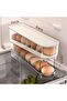 WACOI Auto Rolling Fridge Egg Organizer, Space Saving Eggs Dispenser for Refrigerator Storager with - 4