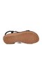 Women's Black Padded Sole Stone Detailed Ankle Strap Stylish Sandals 9639 Z - 5