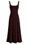 Brown Polyamide Long Dress - 4
