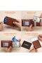 محفظة رجالية نحيفة بمشبك للنقود مع حماية RFID، تتسع لـ 11 بطاقة، تصميم بسيط وصغير من الجلد - 2