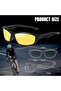 Sport Sunglasses for Men Women Uv Protection Lightweight Tr90 Rectangular Polarized Frame - 5