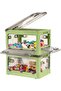 2 Pcs Lidded Storage Bins, Collapsible Storage Box, Plastic Stackable Toy Storage Bin Box Orga