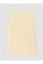 Vizyon New Season Yellow Plus Size V-Neck Women's Undershirt - 5