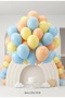 Pastel Rainbow Concept 30-Piece Macaron Blue Yellow Orange Balloon Set Birthday Party Decoration - 2