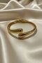 Yellow Steel Handcuff Bracelet - 2