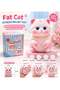 Fat Cat Blind Box Stress Relief Toy collection. Display three collectible color variants—Orange Tabby, Gray Siamese, and Pink White - 2