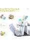 Baby Bottle Drying Rack with Tray and Handle, Large Multi-Layer Bottle Organizer for Counter, BPA Fr - 3