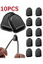 Black Multi-Purpose Adhesive Hook 10 Pcs