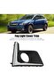 Front Bumper Fog Light Bezel Cover Right Passenger Side Lamp Panel Trim Easy Install Compatible with - 2