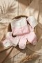 Mina Soft Baby Girl Pink White 100% Cotton 5-Piece Hospital Discharge Set - Antiallergic, Embroidered and Textured