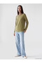Two Mt Shop Quality Khaki Combed Cotton Plain Standard & Regular Long Sleeve Women's T-Shirt - 2