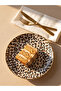Quality Pieces from Çelebi Store Leopard Embroidered Porcelain Plate