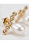 Pearl Earrings with Drop Details - 2