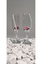 2Pcs Set of Sequential Pearl Motif Soft Drink Glasses for Office Home Office Gift - 2