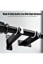 2 PCS Curtain Rod Holders Bracket, Rotatable Mount Curtain Rod Brackets for Wall, Adjustable Hardwar - 4