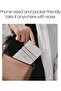 لوحة مفاتيح بلوتوث قابلة للطي من Cube Pocket مع لوحة لمس - تصميم ثلاثي الطي فائق المحمولية، 64-كي لوتس - 5