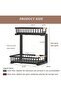 2 Tier Black Under Sink Organizer with Sliding Drawer,Height-Adjustable | Multi-Purpose and Durable - 2
