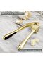 Garlic Press Mincer Set, Manual Rust Proof Dishwasher Safe Garlic Crusher with Ergonomic Handle, Sil - 6
