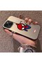 iPhone 14 Plus Compatible Silicone Edge Hard Back Case Couple Phone Case Spider Man Patterned - 2