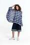 Blue and White Striped Oversize Shirt 19210 - 2
