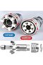 2 Sets Adjustable Universal Socket Wrench Tool Set - Multi-Function 10mm-19mm Universal Maintenance - 6