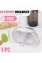 Transparent Dust-Proof Makeup Sponge Holder with Flip Lid, 2 Grid Bathroom Vanity Storage Ca - 2