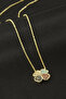 Clover Zircon Stone Necklace - 2