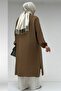 68047 Plus Size Buttoned Double Tensel Tunic - Tan - 6