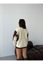 Women's Patterned Knitwear Sweater Crew Neck Buttoned Oversize Knitted Sweater - 6