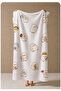 White Background with Cute Chick Characters Patterned 70X150 Beach Towel - Cotton Bath Towel - 4