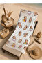 Beige Background Cute Dessert and Drink Characters Patterned 70X150 Beach Towel - Digital Printed Bath Towel - 5