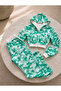 Culture 3 Yarn Track Suit Water Green