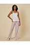 Women Pink Striped Pyjama Bottoms - 2