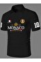 Polo Collar Regular Fit Monaco Royal Club Printed Men's T-Shirt