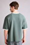 100% Cotton Boxy Fit Printed Waffle T-Shirt H3526Ax26Sp - 5