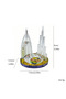 D0043C Burj Khalifa sailing hotel double landmark crystal ornaments tourist souvenirs desktop decoration crafts business gift box - 7