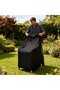 Garden chair cover - furniture for patio chairs Protective Waterproof Oxford cloth 65x65x120cm Black - 3
