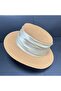 Women's summer straw hat 5cm brim French flat-top.