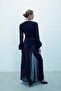 Muriel Chiffon Ruffle Dress Black - 4