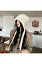 Winter knit hat adjustable drawstring bag style ear flaps. - 2