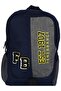 Plush Logo Children's and Teenagers' School Bag - Navy Blue/Grey - 2
